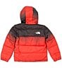 Color:Fiery Red Dip-Dye Small Print - Image 2 - Little/Big Boys 2T-7 Long-Sleeve Mt. Chimbo Dip-Dye Reversible Hooded Jacket