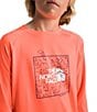 Color:Vivid Flame - Image 3 - Little/Big Boys 6-16 Long Sleeve Amphibious Sun T-Shirt
