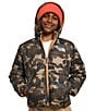Color:Utility Brown - Image 4 - Little/Big Boys 6-16 Long Sleeve Mount Chimbo Camo Full-Zip Insulated Hooded Jacket
