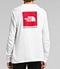 Color:TNF White - Image 2 - Little/Big Boys 6-16 Long Sleeve Pullover Logo T-Shirt