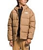 Color:Almond Butter - Image 1 - Little/Big Boys 6-20 Long Sleeve Reversible North Down Hooded Jacket