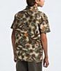 Color:Utility Brown - Image 2 - Little/Big Boys 6-16 Short Sleeve Button Down Amphibious Print Shirt
