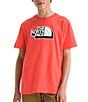 Color:Radiant Orange - Image 1 - Little/Big Boys 6-16 Short Sleeve Dome Logo T-Shirt