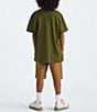 Color:Forest Olive - Image 4 - Little/Big Boys 6-16 Short Sleeve Olive Explore Logo T-Shirt