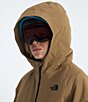 The North Face Boys Long Sleeve Dragline Ski Jacket, Color:Utility Brown/Meridian Blue - Image 6