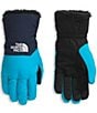 The North Face Little/Big Boys Shasta Color Block Gloves, Color:Meridian Blue/Summit Navy - Image 1
