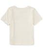 Color:Gardenia White/Fawn Grey - Image 2 - Little/Big Girls 6-216 Short Sleeve Graphic T-Shirt