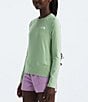 Color:Misty Sage - Image 2 - Little/Big Girls 6-16 Long Sleeve Sun T-Shirt