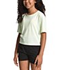 Color:Lime Cream - Image 3 - Little/Big Girls 6-16 Mountain Athletics Boxy Tee