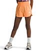 Color:Bright Cantaloupe - Image 1 - Little/Big Girls 6-16 Never Stop Wearing Shorts