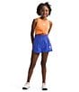 Color:Solar Blue - Image 4 - Little/Big Girls 6-16 Never Stop Woven Shorts