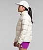 Color:Gardenia White - Image 2 - Little/Big Girls 6-16 Long Sleeve Reversible North Down Jacket