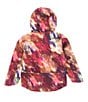 Color:Boysenberry Paint Lightening Small Print - Image 2 - Little/Big Girls 6-16 Long Sleeve Freedom Insulation Jacket