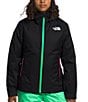 Color:TNF Black - Image 1 - Little/Big Girls 6-20 Long Sleeve Freedom Triclimate Hooded Jacket