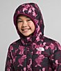 Color:Boysenberry Floret Print - Image 4 - Little/Big Girls 6-20 Long Sleeve North Down Printed Fleece Hooded Jacket