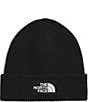 The North Face Logo Boxed Cuffed Beanie, Color:TNF Black - Image 1