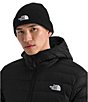 The North Face Logo Boxed Cuffed Beanie, Color:TNF Black - Image 2