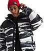 The North Face Long Sleeve 1996 Retro Nuptse Print Jacket, Color:TNF Black Edge of Light Print/TNF Black - Image 4