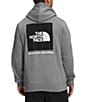 The North Face Long Sleeve Box Graphic NSE Heathered Hoodie, Color:TNF Medium Grey Heather/TNF Black - Image 1
