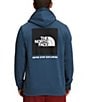 Color:Shady Blue - Image 1 - Long Sleeve Box NSE Pullover Hoodie