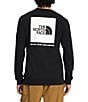 Color:TNF Black TNF White - Image 1 - Long Sleeve Box NSE Graphic T-Shirt