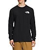 Color:TNF Black TNF White - Image 2 - Long Sleeve Box NSE Graphic T-Shirt