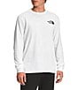Color:TNF White TNF Black - Image 2 - Long Sleeve Box NSE Graphic T-Shirt