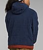 Color:Summit Navy/Brandy Brown - Image 2 - Long Sleeve Campshire Fleece Hoodie