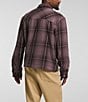Color:Fawn Grey Large Halfdome Shadow Plaid - Image 2 - Long Sleeve Plaid Twill Utility Shirt Jacket