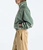 The North Face Osito Lux Fleece Half Zip Two Layer Stand Collar Pullover, Color:Slate Moss - Image 3