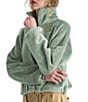 The North Face Osito Lux Fleece Half Zip Two Layer Stand Collar Pullover, Color:Slate Moss - Image 5