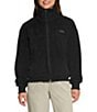 The North Face Osito Lux Long Sleeve Full-Zip Fleece Jacket, Color:Black - Image 1