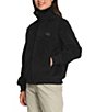 The North Face Osito Lux Long Sleeve Full-Zip Fleece Jacket, Color:Black - Image 3