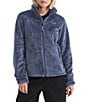 The North Face Osito Silken Raschel Fleece Stand Collar Long Sleeve Zip Front Jacket, Color:Twilight Galaxy - Image 2