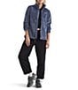 The North Face Osito Silken Raschel Fleece Stand Collar Long Sleeve Zip Front Jacket, Color:Twilight Galaxy - Image 5