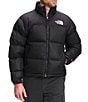 Color:Recycled Black - Image 1 - Out 1996 Retro Nuptse Full-Zip DWR Puffer Snow Ski Jacket