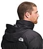 Color:Recycled Black - Image 4 - Out 1996 Retro Nuptse Full-Zip DWR Puffer Snow Ski Jacket