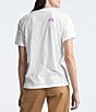 Color:TNF White Violet Crocus - Image 2 - Places We Love Half Dome Graphic Print Crew Neck Short Sleeve Tee Shirt