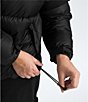 The North Face Plus Size 1996 Retro Nuptse Stand Collar Zip Front Down Puffer Jacket, Color:TNF Black - Image 7