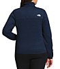 Color:Summit Navy Dark Heather - Image 2 - Plus Size Canyonland Fleece Zip Front Stand Collar Jacket