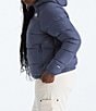 The North Face Plus Size Hydrenalite 600 Down Stand Collar Hooded Front Zip Puffer Jacket, Color:Twilight Galaxy - Image 3