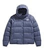 The North Face Plus Size Hydrenalite 600 Down Stand Collar Hooded Front Zip Puffer Jacket, Color:Twilight Galaxy - Image 6
