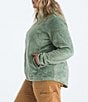 The North Face Plus Size Osito Silken Raschel Fleece Stand Collar Front Zip Jacket, Color:Slate Moss - Image 3