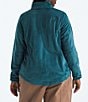 The North Face Plus Size Osito Silken Raschel Fleece Stand Collar Front Zip Jacket, Color:Space - Image 3