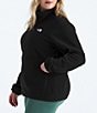 The North Face Plus Size Plus Size Glacier Fleece Stand Collar Long Sleeve Water Resistant Zip Front Jacket, Color:TNF Black - Image 4