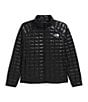 The North Face Plus Size ThermoBall Stand Collar Long Sleeve Zip Front Puffer Jacket, Color:TNF Black - Image 7