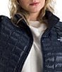 The North Face Plus Size ThermoBall Stand Collar Long Sleeve Zip Front Puffer Jacket, Color:Summit Navy - Image 6