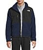 The North Face Retro Denali Long Sleeve Color Block Jacket, Color:Summit Navy/TNF Black - Image 1