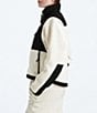 The North Face Retro Denali Zip Front Jacket, Color:White Dune/TNF Black - Image 3