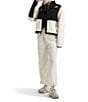The North Face Retro Denali Zip Front Jacket, Color:White Dune/TNF Black - Image 4